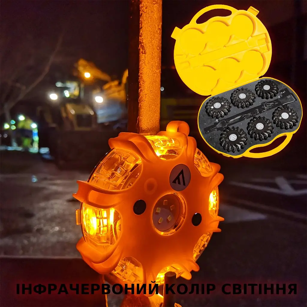 Комплект ліхтарів професійних Mactronic M-Flare Infrared Magnet Synch Recharg 12/220V (PSD0018) - фото 4