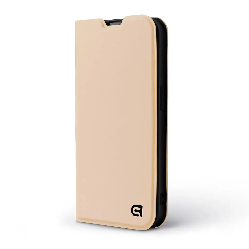 Чехол-книжка для Infinix Hot 50 Pro 4G, OneFold Case, золотой, из экокожи (PU) и TPU, с магнитом, с подставкой и отделением для карт, трансформируется в подставку, противоударный, защита всего корпуса, ArmorStandart (ARM80993) - фото 2
