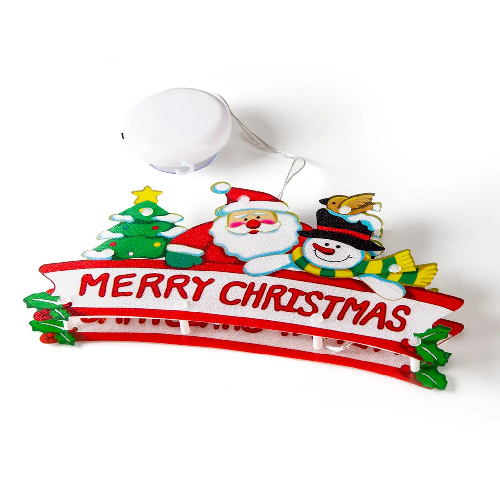 Игрушка светодиодная подвесная MBM My Home Санта 25х13.7х2.6 см (DH-NY-82 COLOR) - фото 2