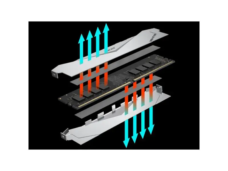 Пам'ять для настільних комп'ютерів Acer 8 GB DDR4 3200 MHz HT100 Heatsink (BL.9BWWA.234) - фото 8