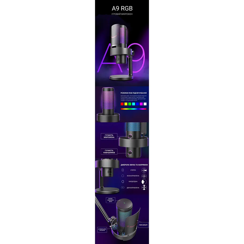 Микрофон Fifine USB (A9) - фото 5