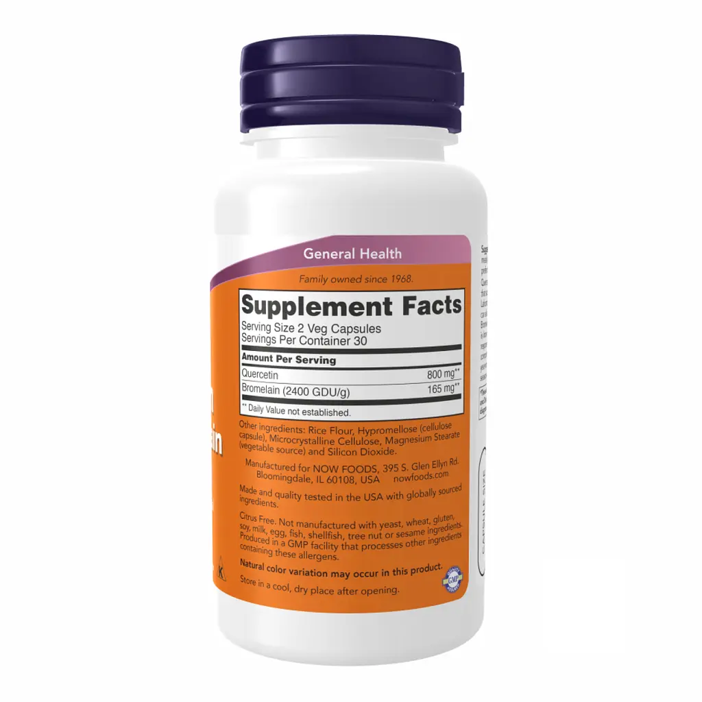 Quercetin with Bromelain - 120 vcaps - фото 2