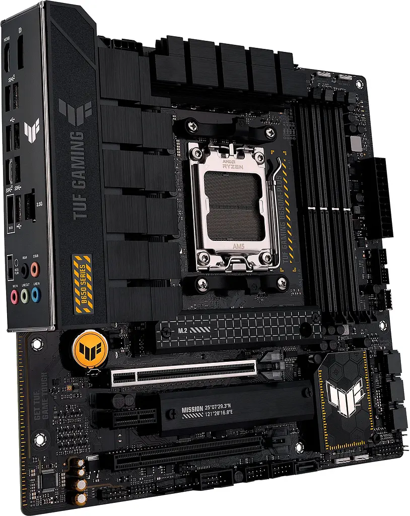 Материнская плата TUF GAMING B650M-PLUS sAM5 B650 4xDDR5 M.2 HDMI DP mATX Asus teh0018978 - фото 3