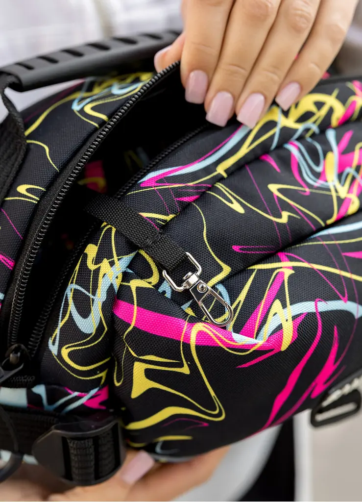 Жіноча сумка через плече бананка Sambag Flex Pro принт "ABSTRACT" 30 × 17 × 15 см (85451707) - фото 6
