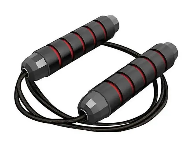 Скакалка швидкісна PowerPlay 4210 Power Weighted Jump Rope Чорна 2,7 м (PP_4210_Black/Red) - фото 7