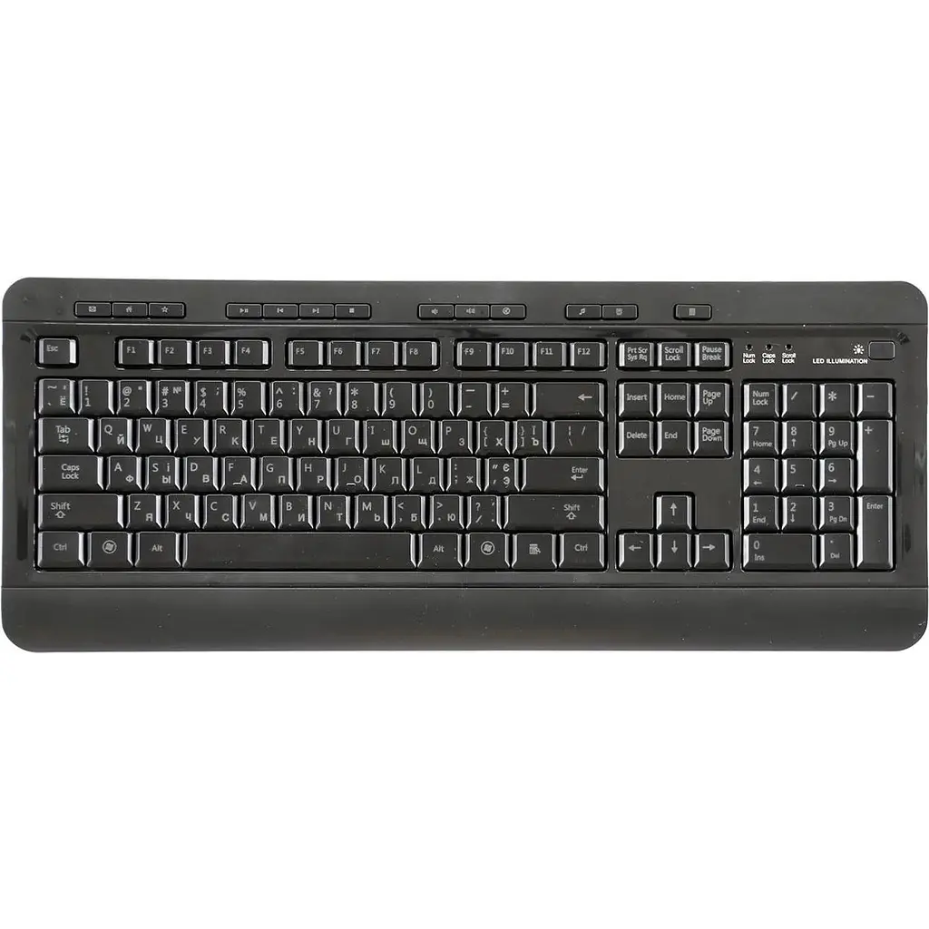 Клавіатура HQ-Tech KB-310FMC USB multicolor LED - фото 2