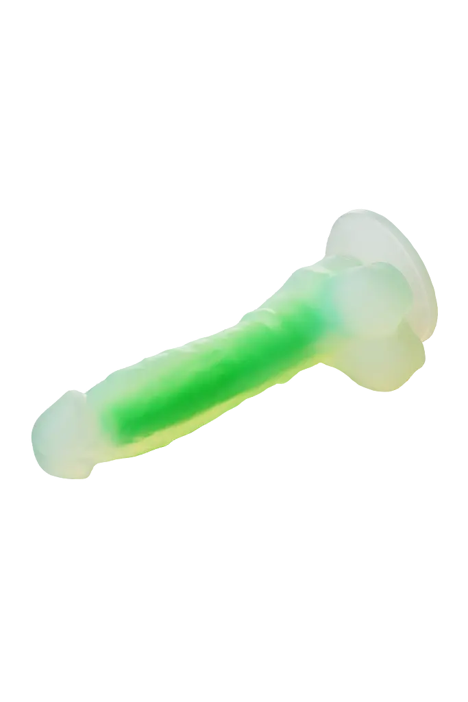 Фаллоимитатор Radiant Glow In The Dark Soft 17.5 см зеленый - фото 11