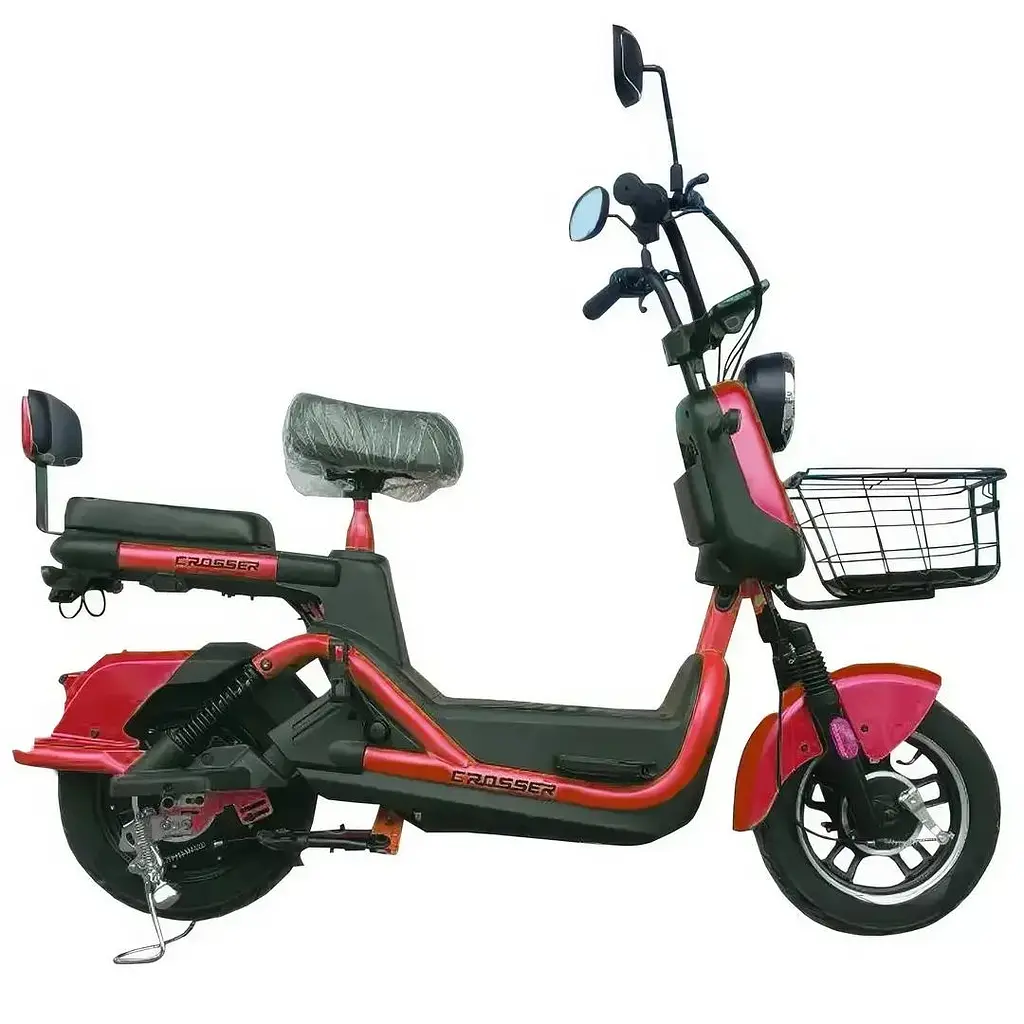 Электроскутер Двухместный Crosser CR2 (800W, 60V, 24Ah, графеновые АБК) Красный - фото 2