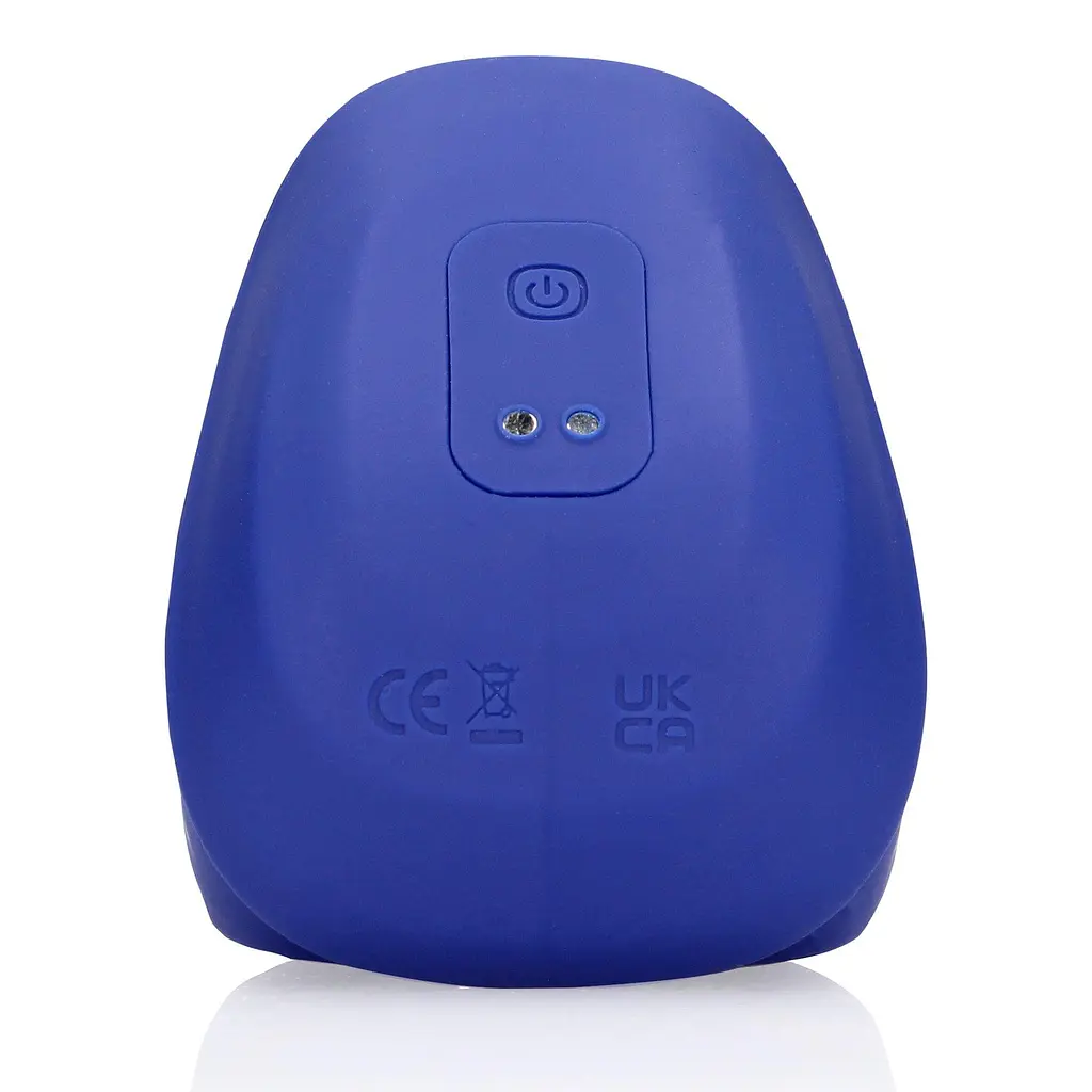 Мастурбатор с вибрацией Loveline Vibrating And Pulse Wave Stroker синий - фото 3