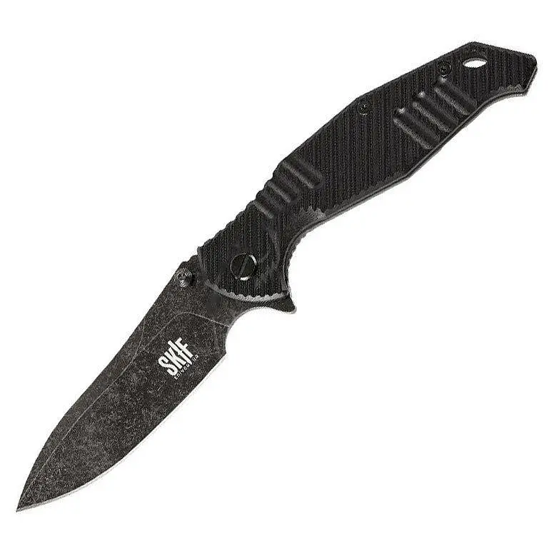 Ніж Skif Adventure II Чорний Stonewash чорний 424SEB
