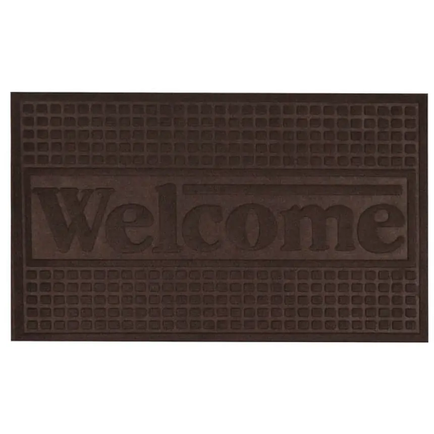 Килимок придверний Eco Fabric Welcome без кромки коричневий 45 х 75 см (4575-012) - фото 3