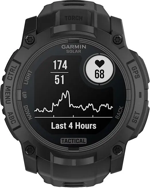Смарт-годинник Garmin Instinct 3 50mm Solar Tactical Edition Black with Black Band (010-02935-50/90) - фото 2