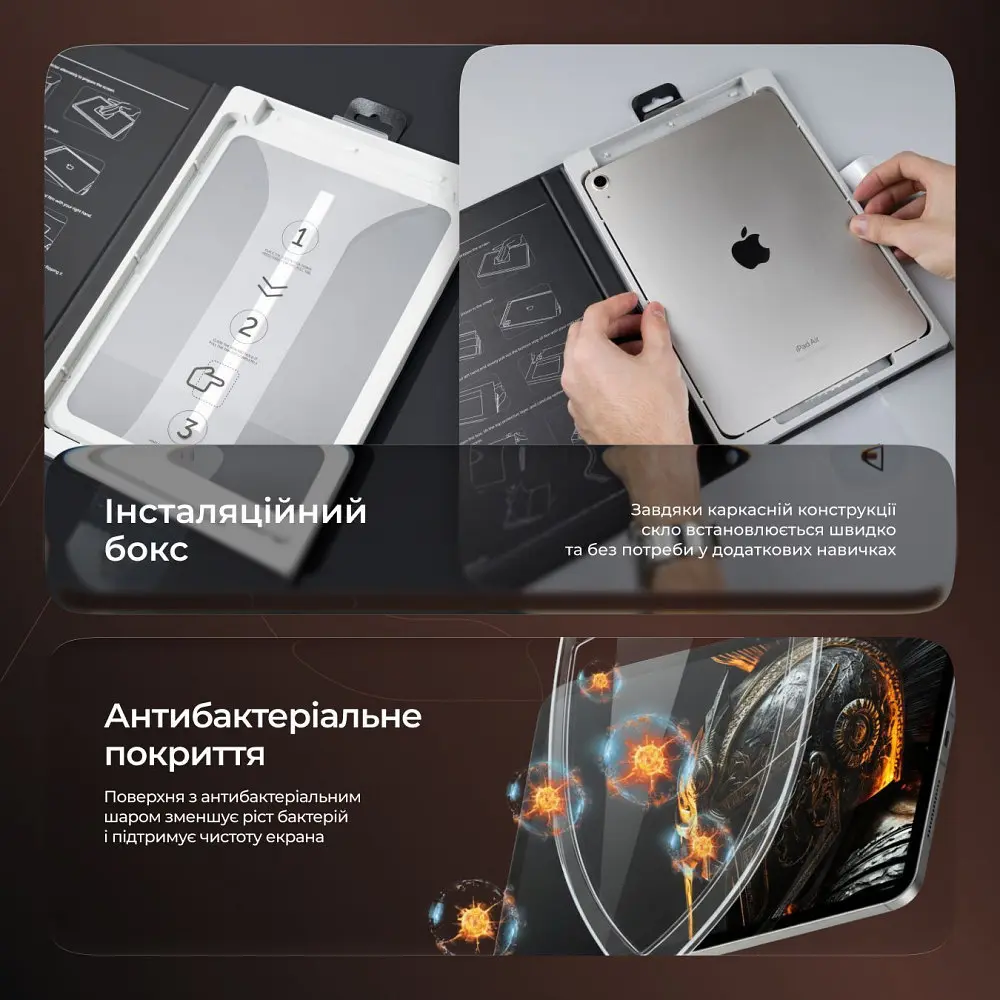 Захисне скло Proove Achilles Installation Box for iPad mini 6/7 - фото 4