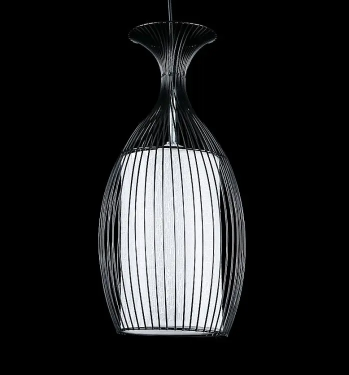 Потолочная люстра E27 Splendid Ray L605/1, 1 лампа, регулировка высоты 50-110 см, Черный/белый - фото 2