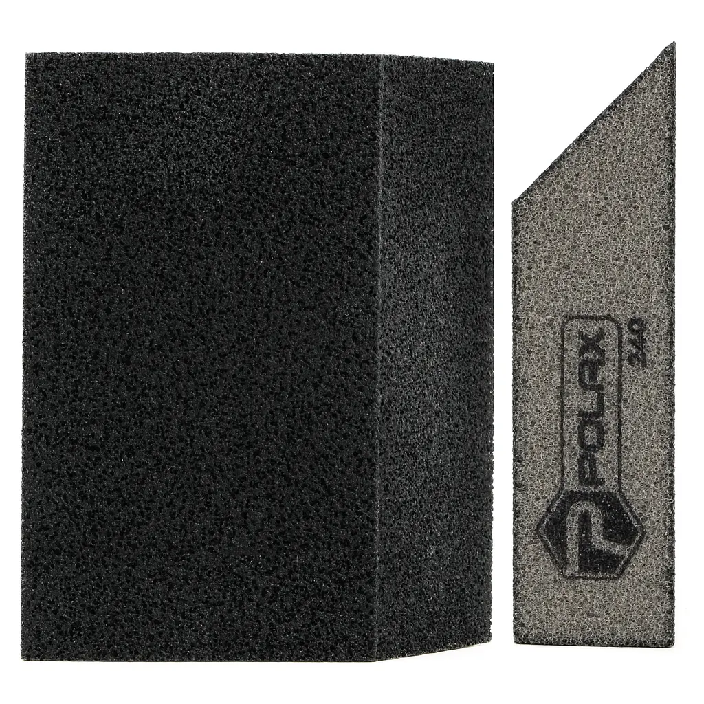 Губка шліфувальна P240 Polax кутова 110х90х25 мм (54-187) - фото 4