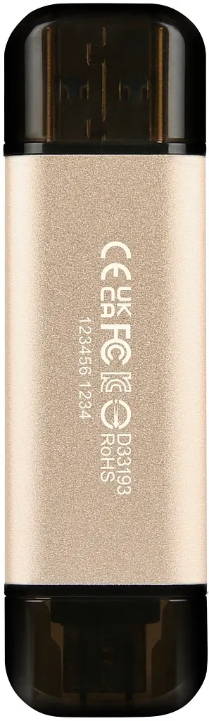 Накопитель 128GB USB 3.2 Type-A + Type-C JetFlash 930 R420/W400MB/s Черный Transcend teh0013382 - фото 6