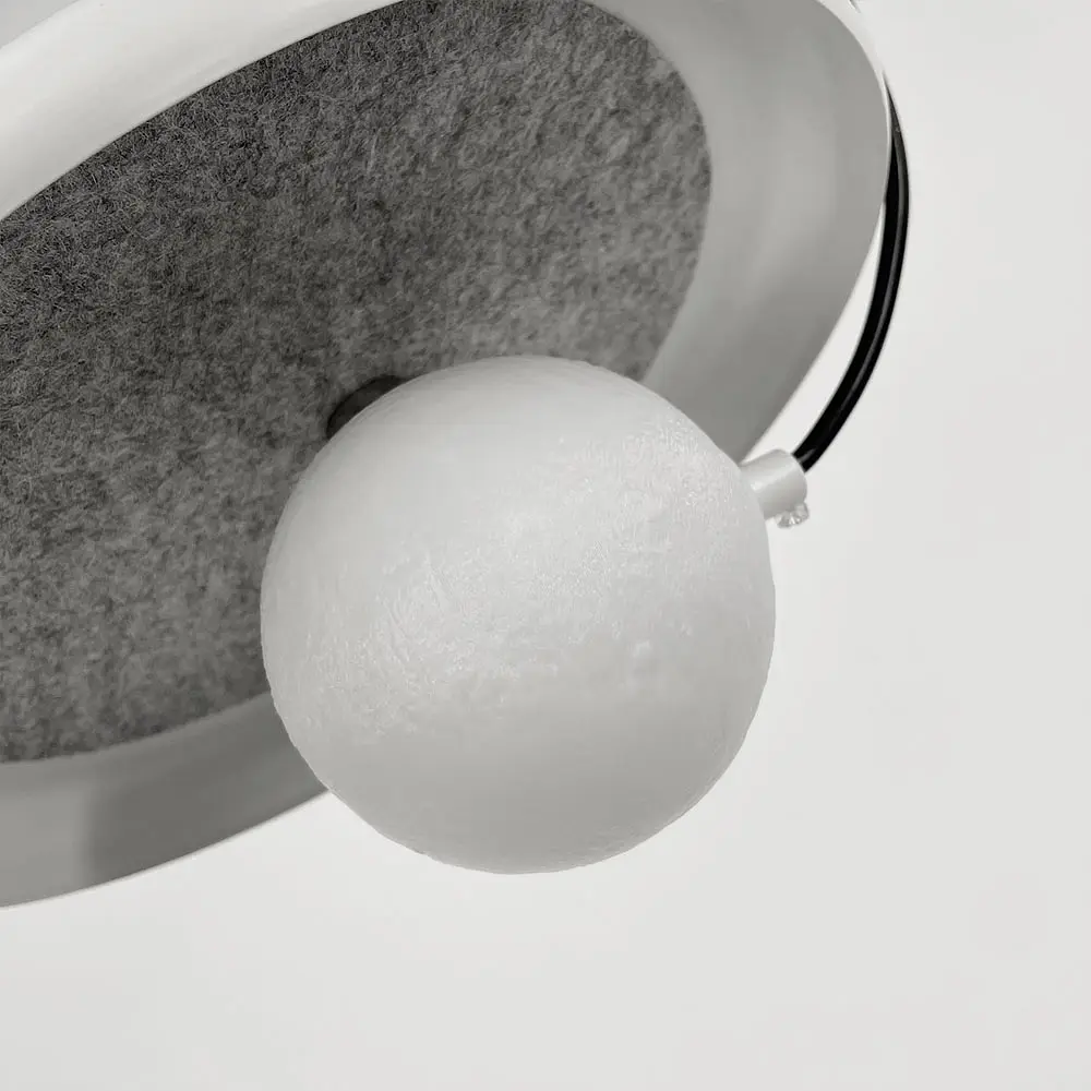 Підвіс із білим корпусом та білим плафоном на магніті | Арт. A 166D-250 WT | Line F - фото 6