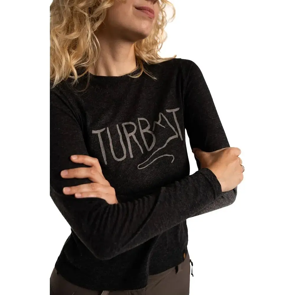 Футболка жіноча Turbat Magic Logo LS Women XL Чорний - фото 3