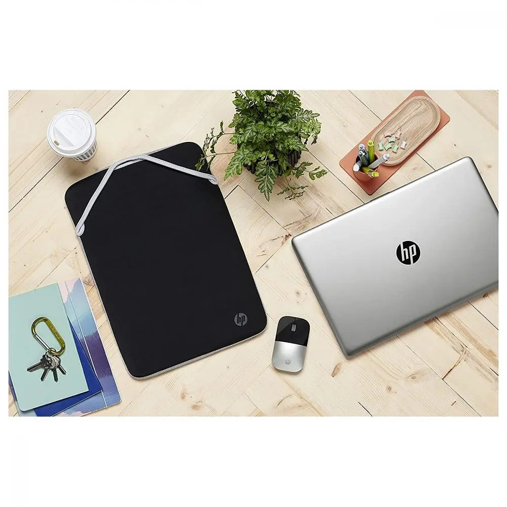 Чохол для ноутбука HP 15.6 Reversible Protective Black/Silver Sleeve (2F2K5AA) - фото 5