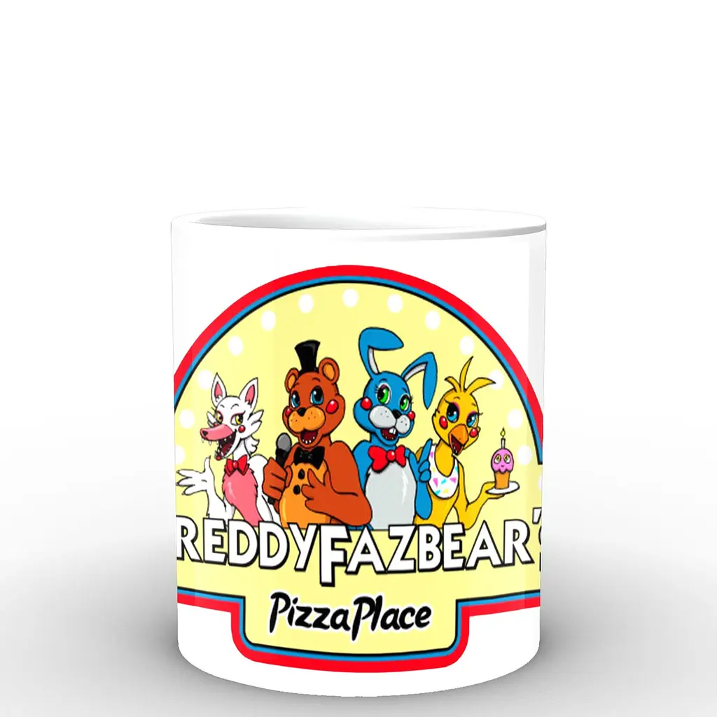 Кухоль GeekLand Five Nights At Freddys П'ять ночей з Фредді постер FN.02.018 330 мл білий - фото 2