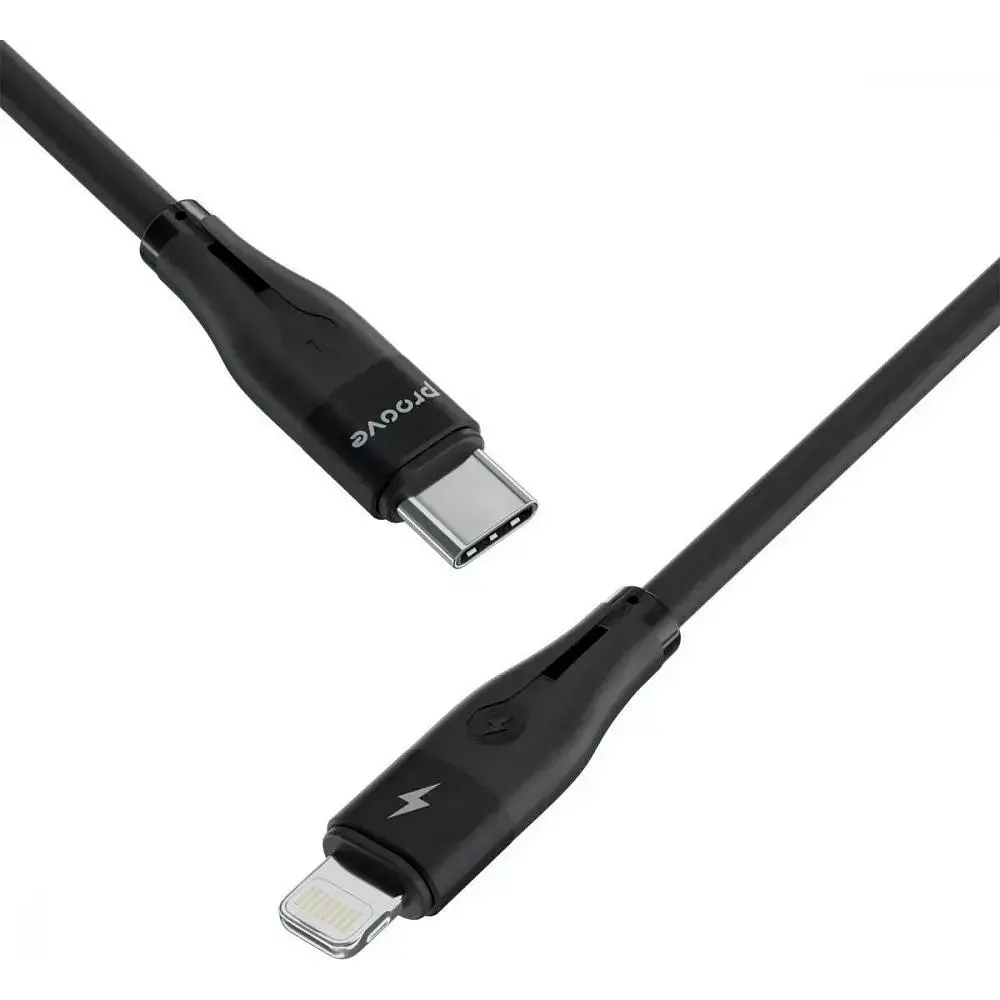 Кабель Proove Soft Silicone USB-C to Lightning 27W 1m Black (CCSO27002101) [130629] - фото 3