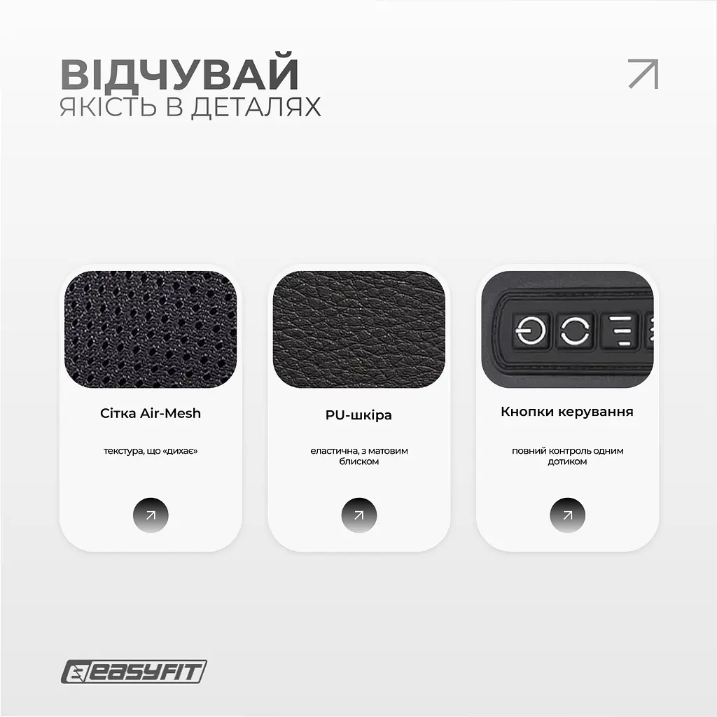 Масажер для шиї EasyFit Shiatsu (роликовий шиацу-масаж плечей і тіла) - фото 5