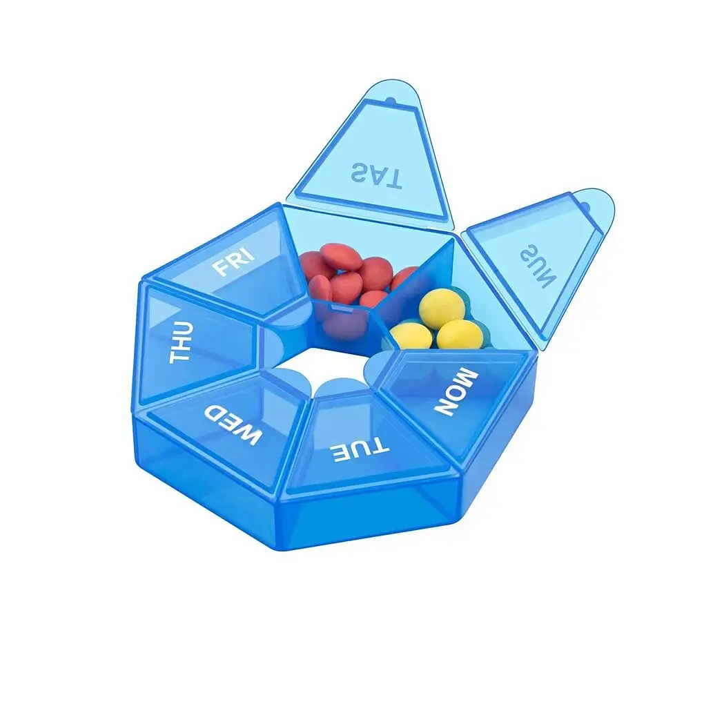 Таблетница Semi 7Days Mini Pill Box, Blue - фото 3