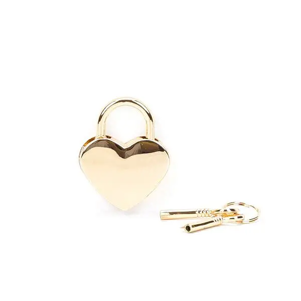 Замочок-сердечко Liebe Seele Heart Shape Padlock Gold (2 шт), універсальний - фото 2