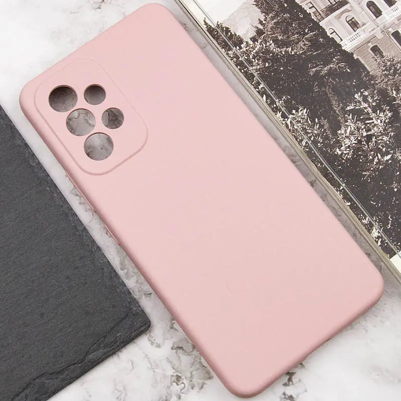 Чехол Silicone Cover Lakshmi Full Camera (AAA) для Samsung Galaxy A33 5G Розовый / Pink Sand - фото 5