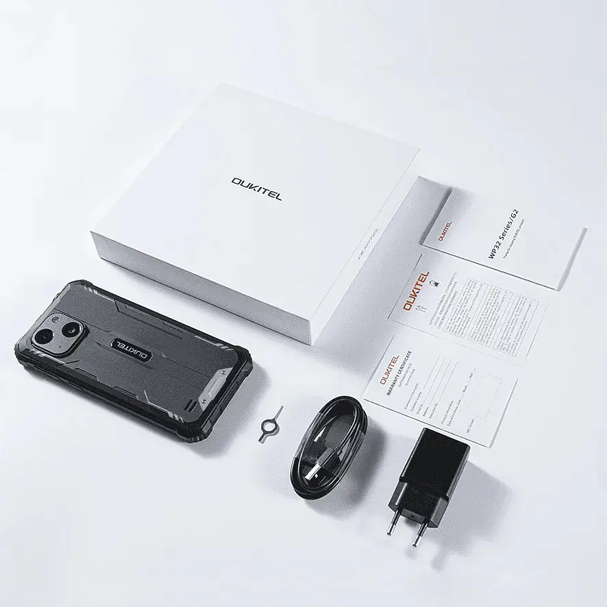 Смартфон Oulitel G2 593"HD+ /4GB/64GB/ T606/6300mAh /13+5Мп/ IP69K /NFC Black - фото 9