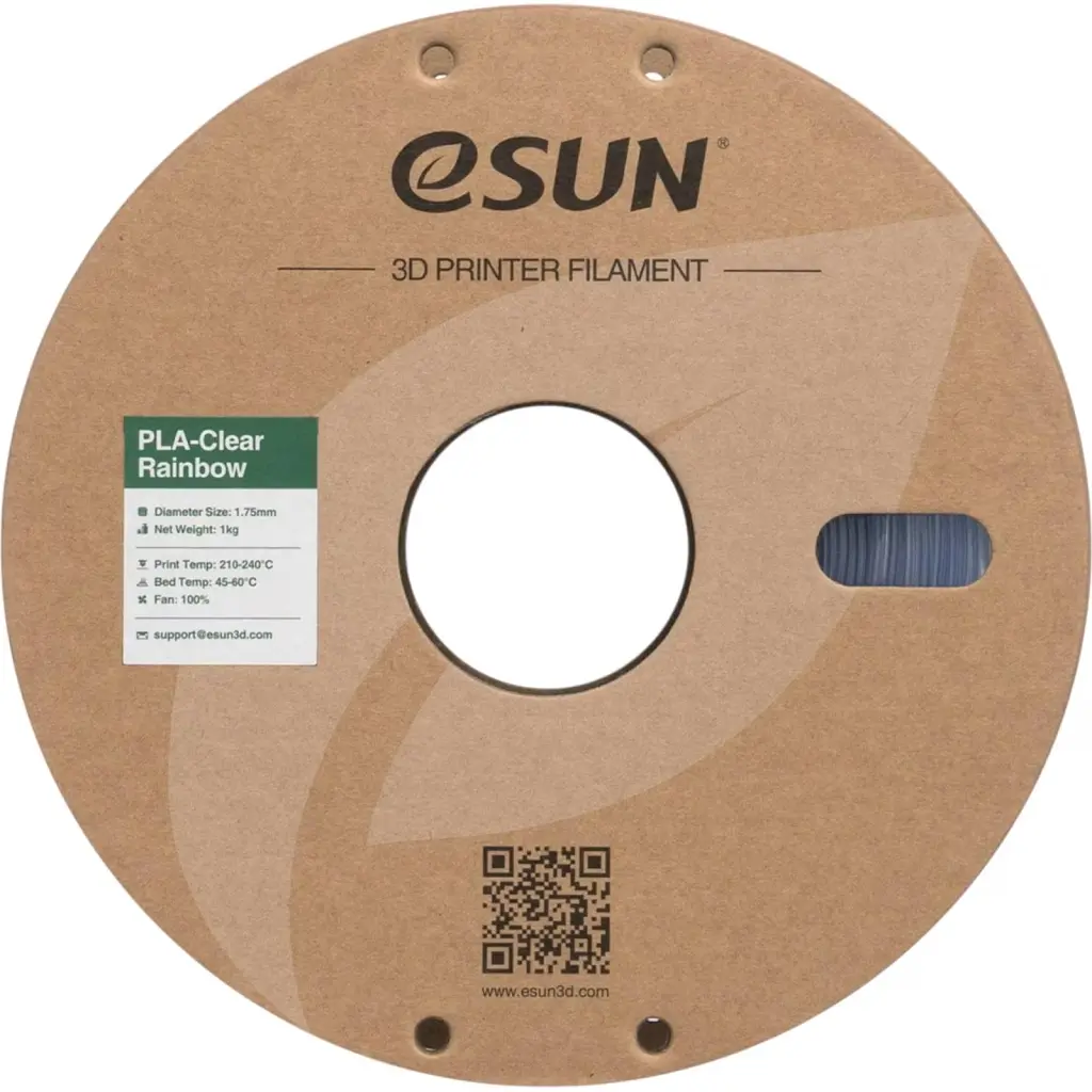 Пластик для 3D-принтера eSUN PLA Clear Rainbow 1,75mm 1kg Blue-Crystal (PLA-CLRB175O-CB1P1) - фото 2