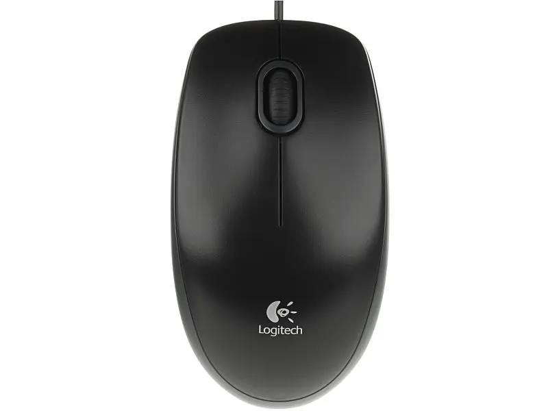 Миша Logitech B-100 Optical Mouse white (910-003360) - фото 2