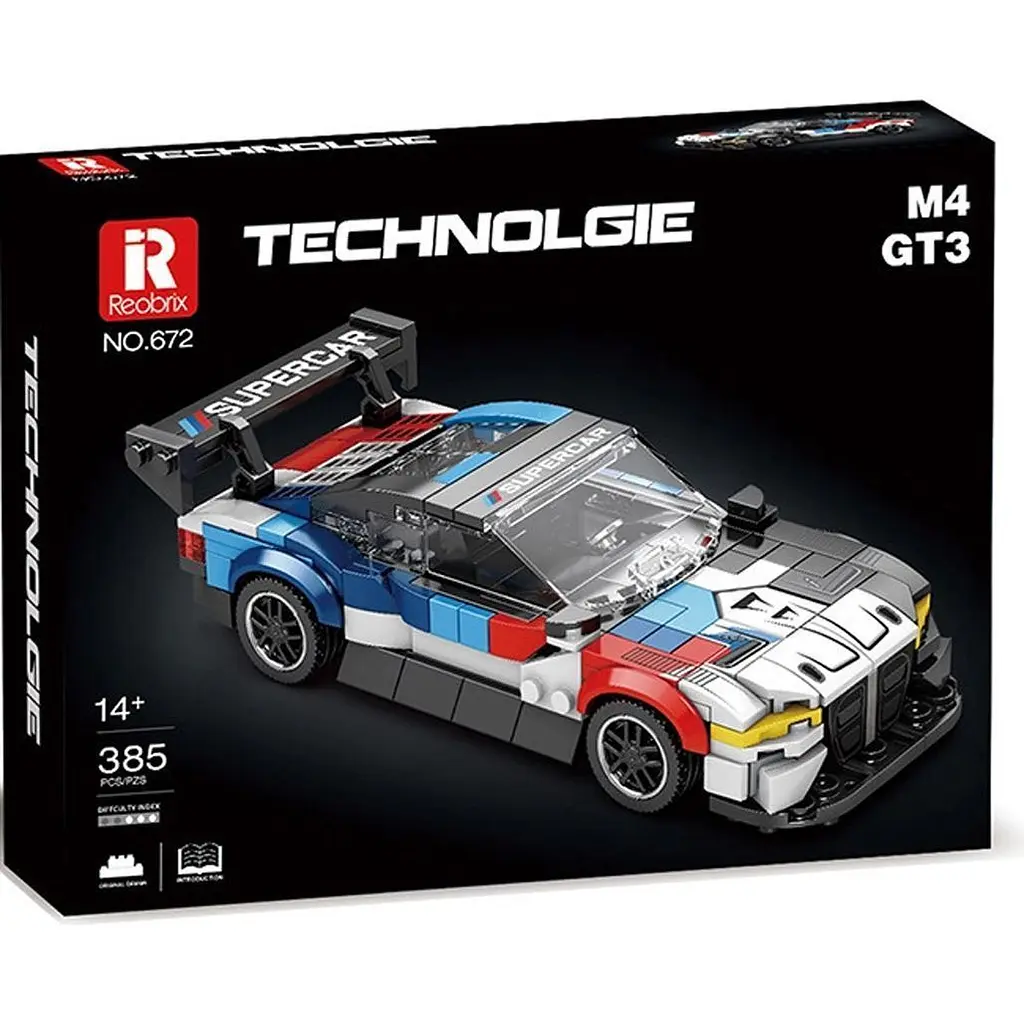 Конструктор Reobrix Technologie BMW M4 GT3 (672) [161057] - фото 6