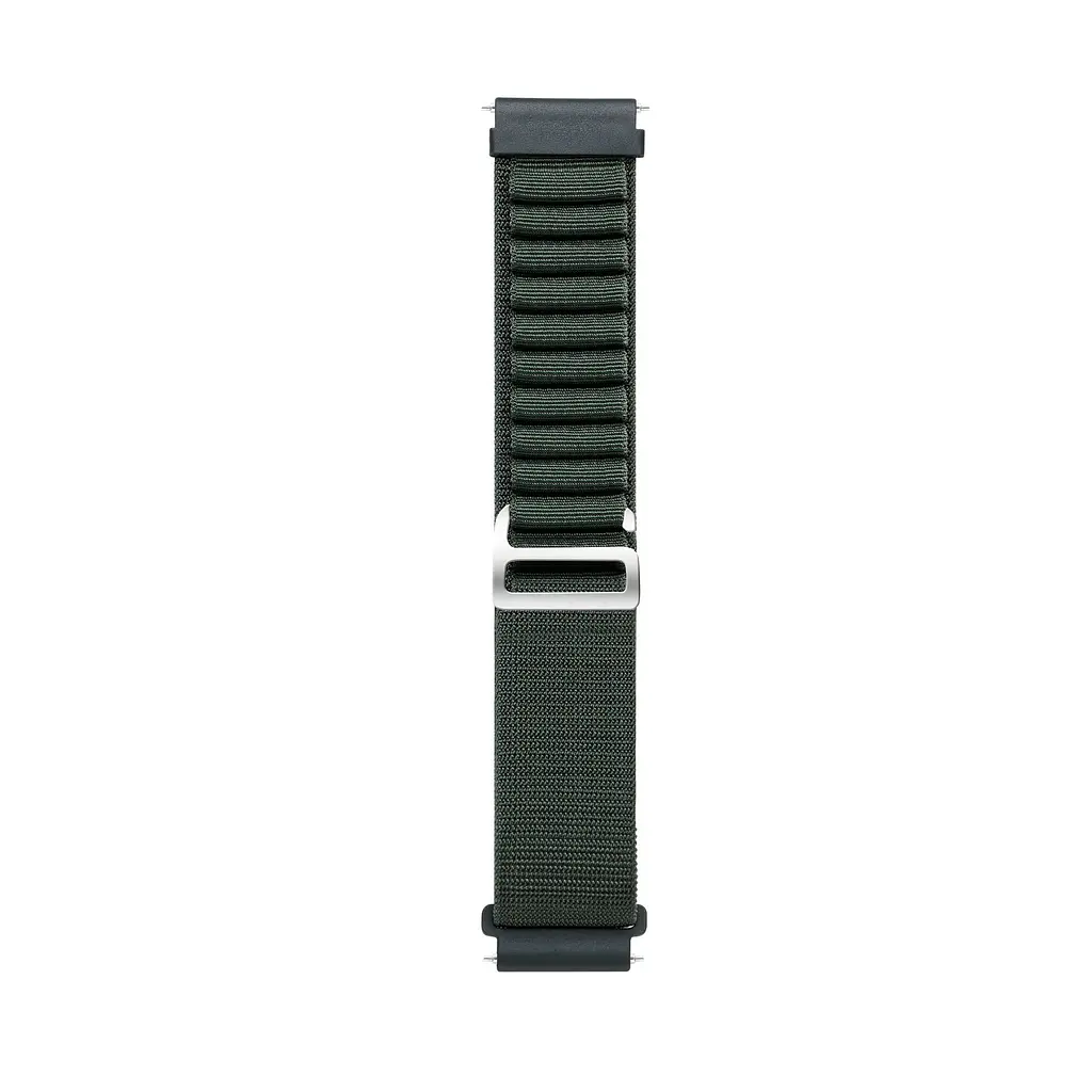 Ремінець для Samsung Galaxy Watch 5 40mm - темно-зелений Watchbands NormalCloth ширина кріплення 20мм нейлоновий (W24-9WB61681533) - фото 2