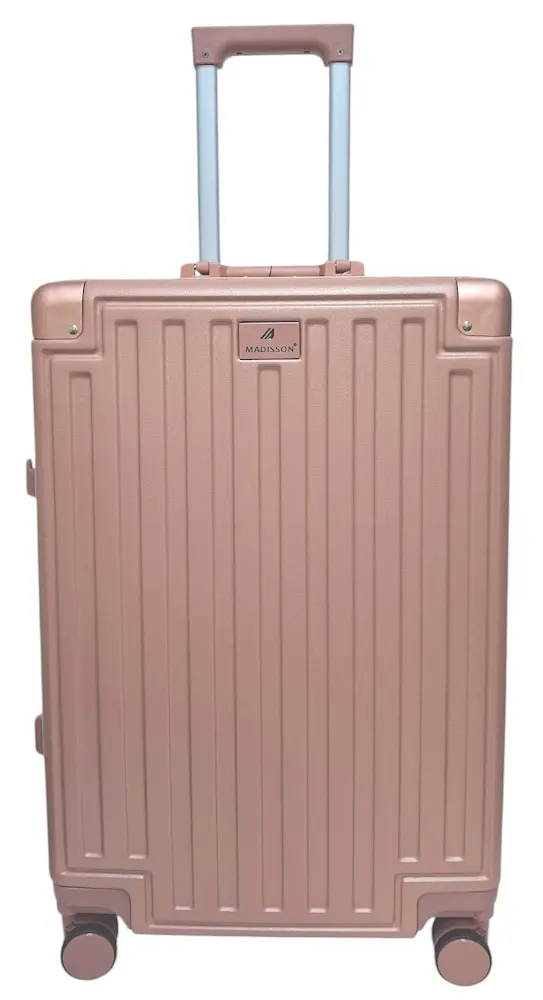 Валіза середня M Madisson Snowball 66503 M 64x43x26 см 100% полікарбонат на клямках Рожеве золото - фото 8
