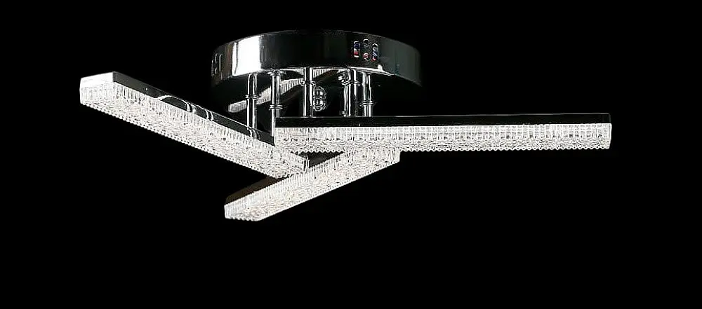 Люстра стельова LED Splendid Ray LT8007/3, 80W, хром, білий, сучасний стиль, з пультом, 3 лампи, димер, 47 см - фото 4