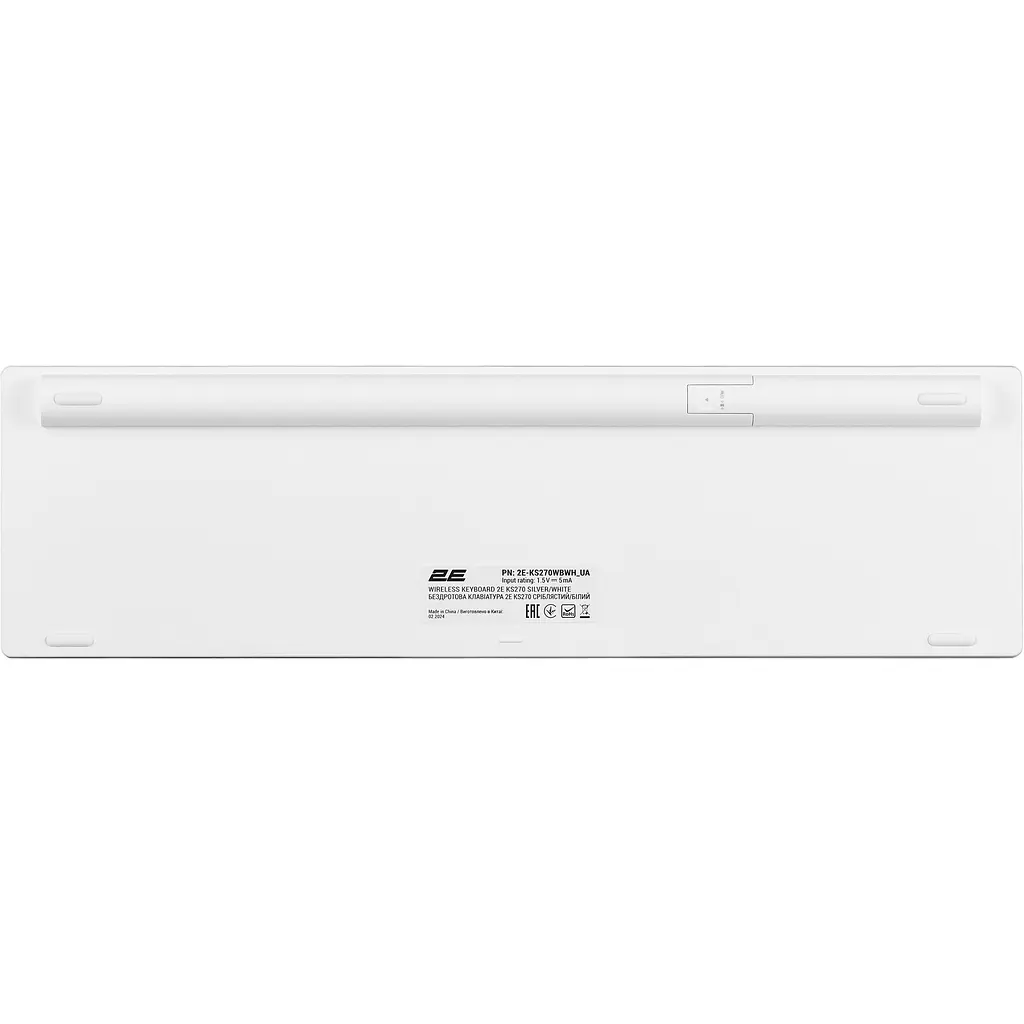 Клавіатура 2E KS270 WL/BT UA Silver/White (2E-KS270WBWH_UA) [150969] - фото 2