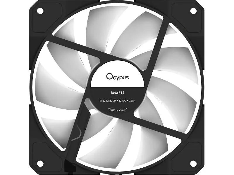 Корпусний вентилятор OCYPUS BETA F12 ARGB REVERSE BLADE BK (BETA-F12-BK1AM01X-GL) - фото 5