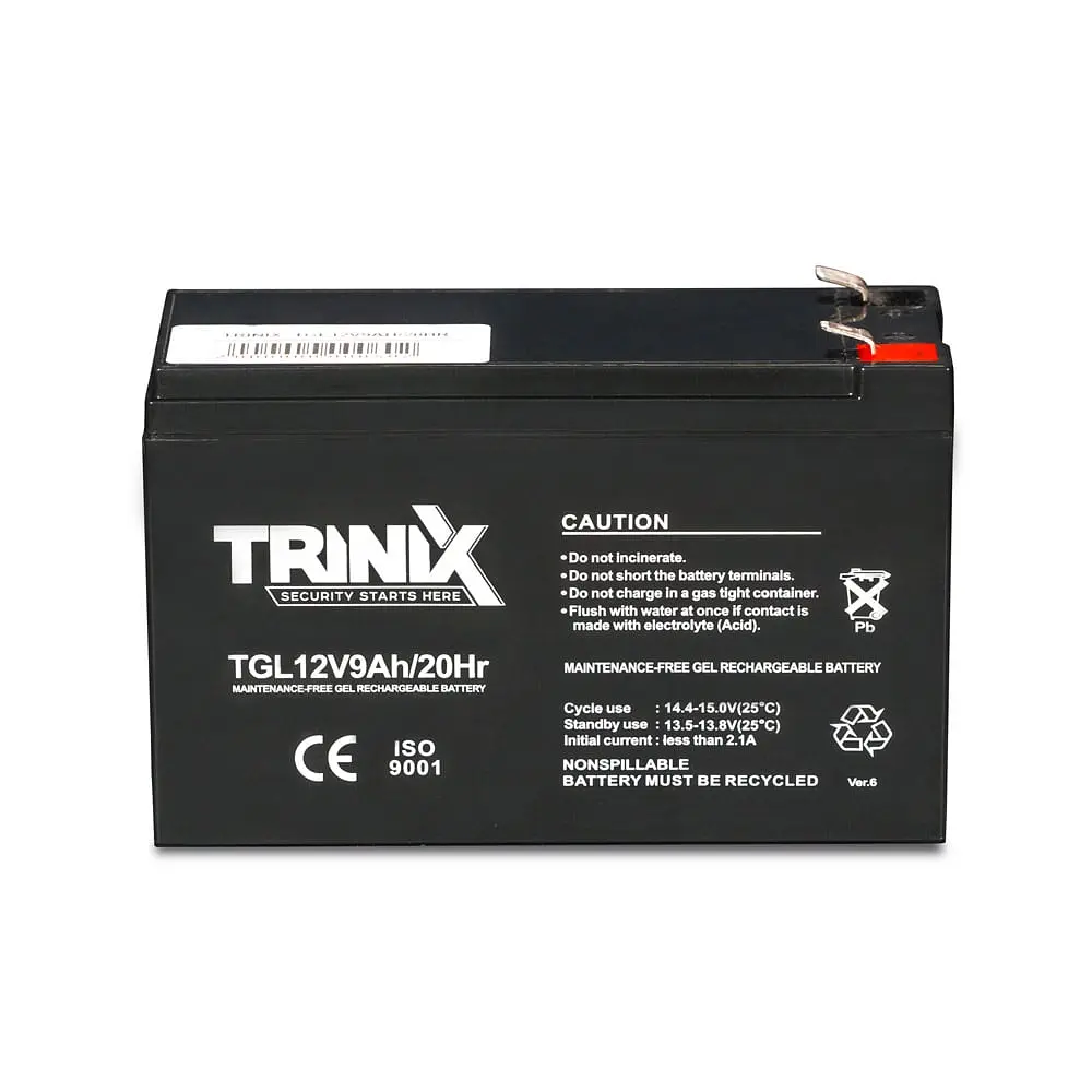 Аккумуляторная батарея гелевая 12В 9Ач Trinix TGL12V9Ah/20Hr GEL (44-00018) - фото 2