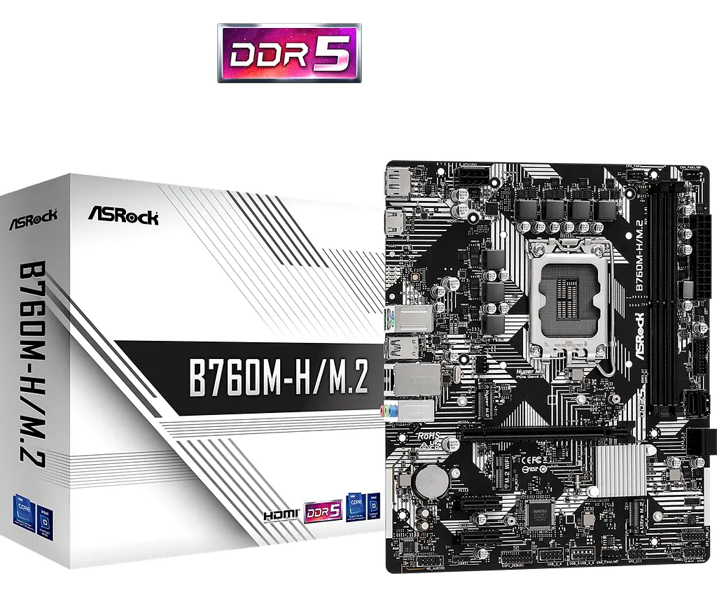 Mатеринська плата ASRock B760M-H/M.2 LGA 1700 (B760M-H2/M.2)