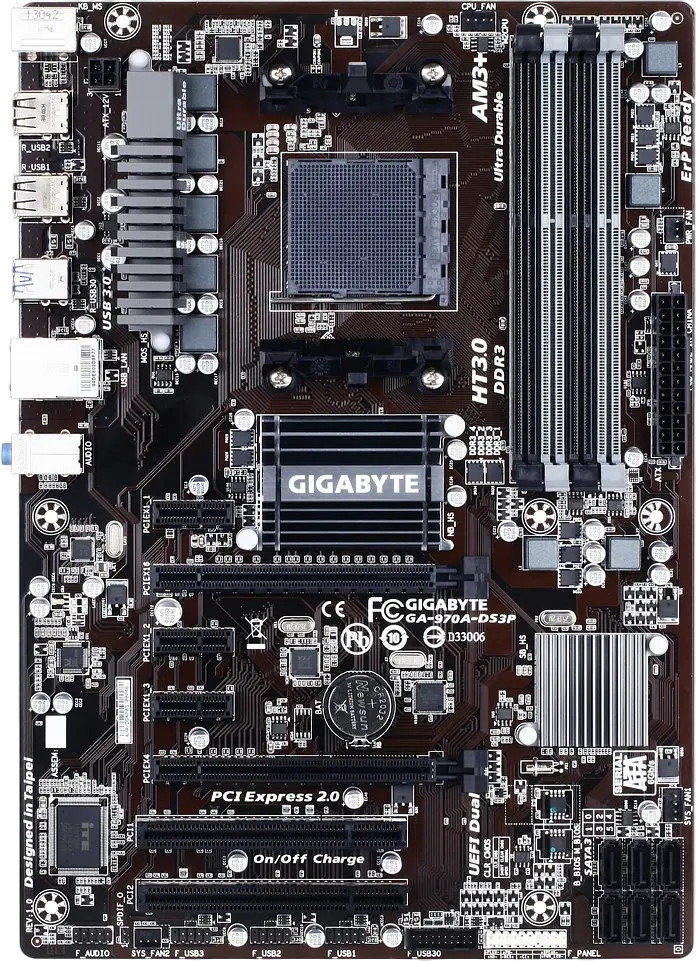 Материнська плата Gigabyte GA-970A-DS3P rev.1.0 Socket AM3+ (GA-970A-DS3P REV.1.0) Б/В - фото 3