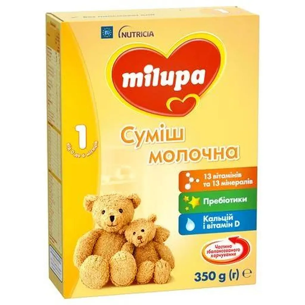 Cуміш молочна суха Milupa 1, 350 г (924044) - фото 2
