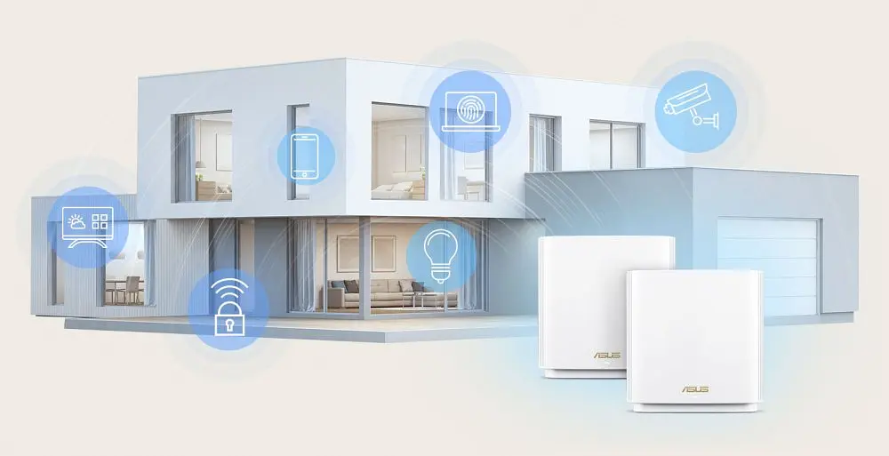 ASUS Маршрутизатор ZenWiFi XT9 1PK AX7800 3xGE LAN 1x2.5GE WAN 1xUSB 3.2 MU-MIMO OFDMA MESH white - фото 10