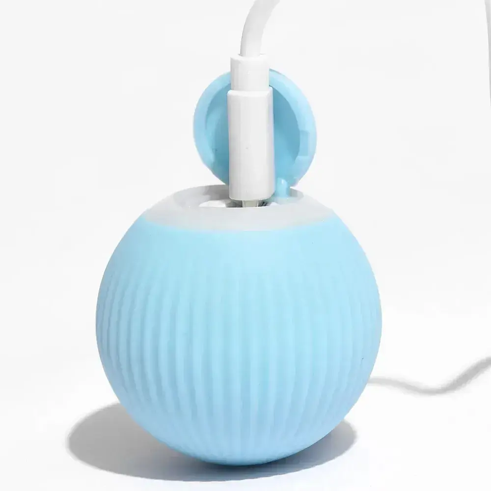 Інтерактивний бігаючий розумний м'ячик Idea для котів та собак USB  діаметр: 4,3 см вбудований акумулятор - фото 4