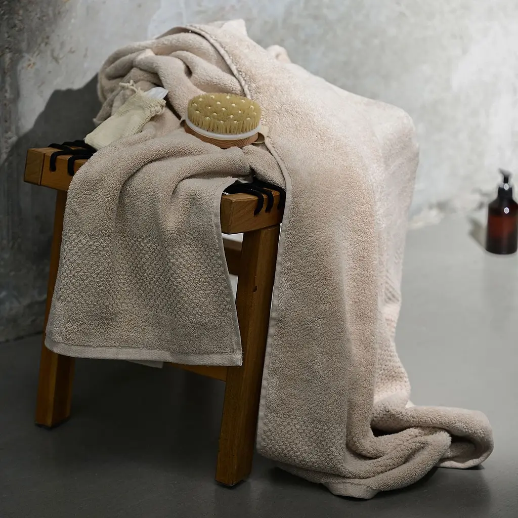 Рушник МВМ My Home Бриз 90х150 см XL бежевий (BT-04 XL BEIGE) - фото 7
