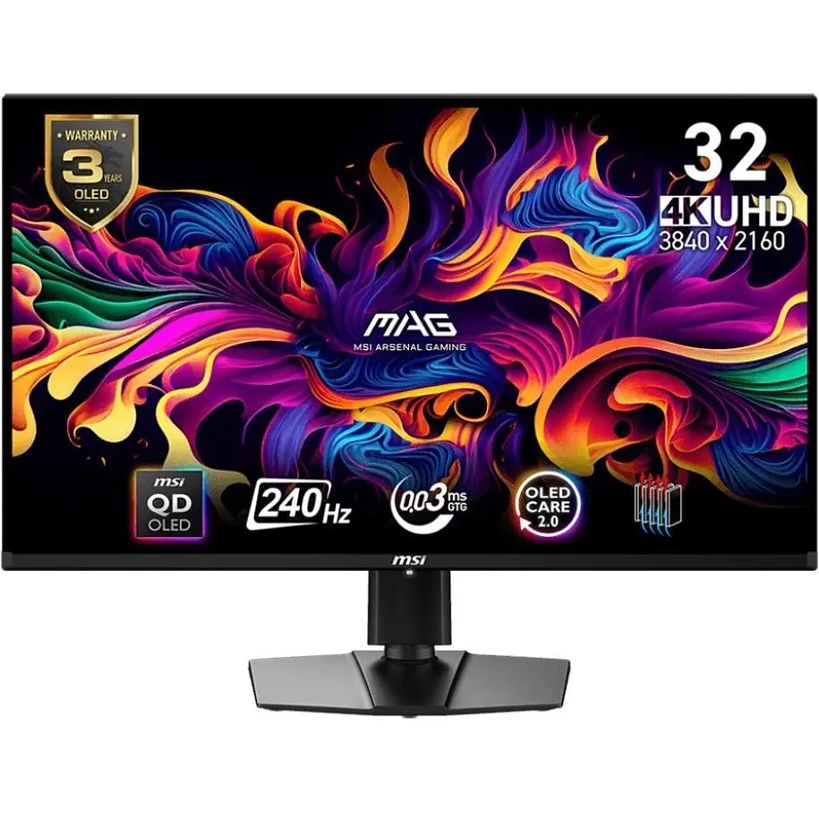 Монитор MSI 31.5" MAG 321UPX QD-OLED Black 240Hz (9S6-3DD39T-001) - фото 7