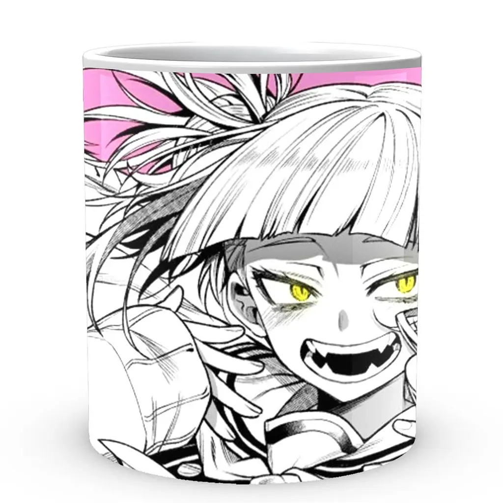 Кружка GeekLand Моя геройская академия My Hero Academia Тога в розовом дыме MHA 02.542 330 мл белая - фото 2