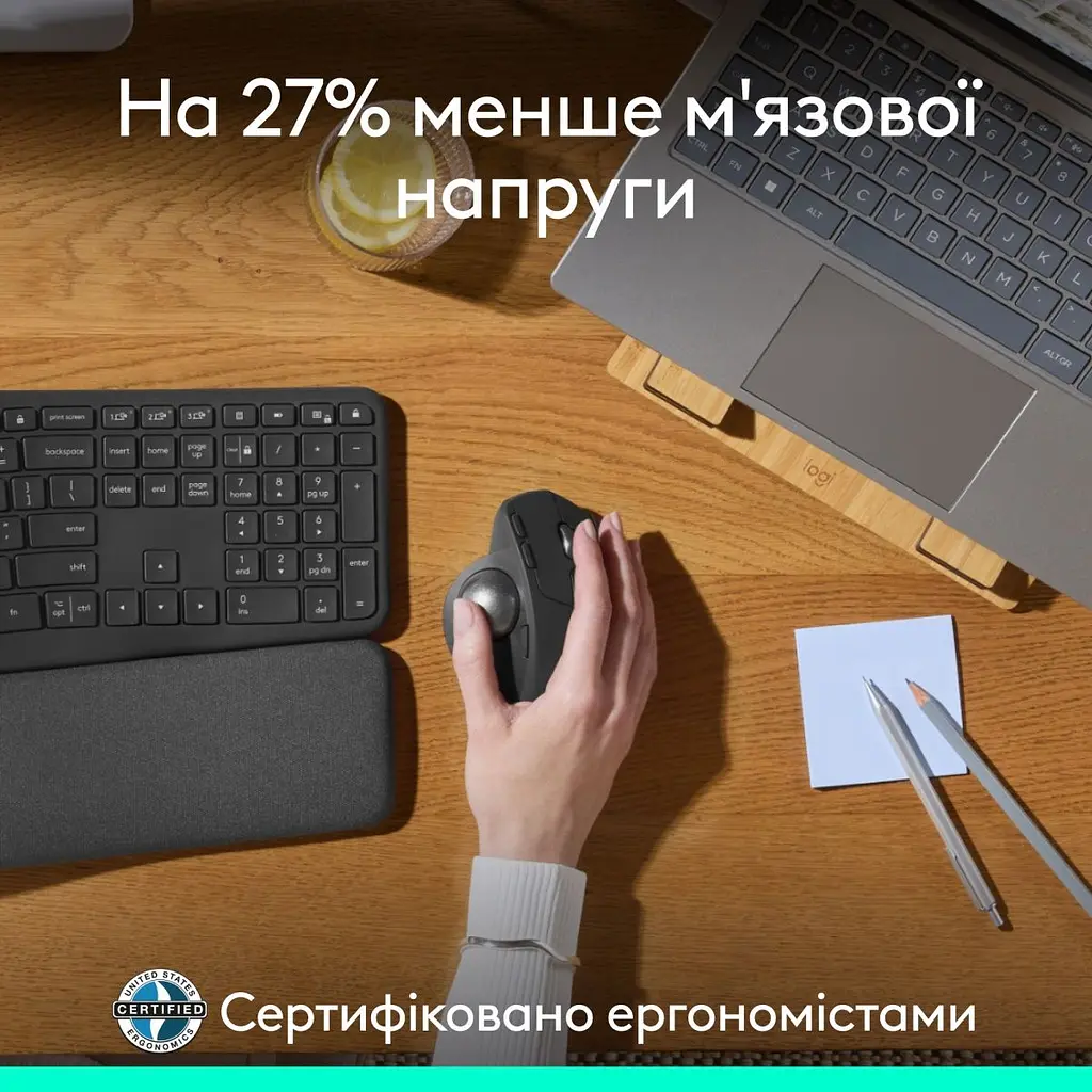 Миша Logitech MX Ergo S Graphite (910-007260) [173831] - фото 9