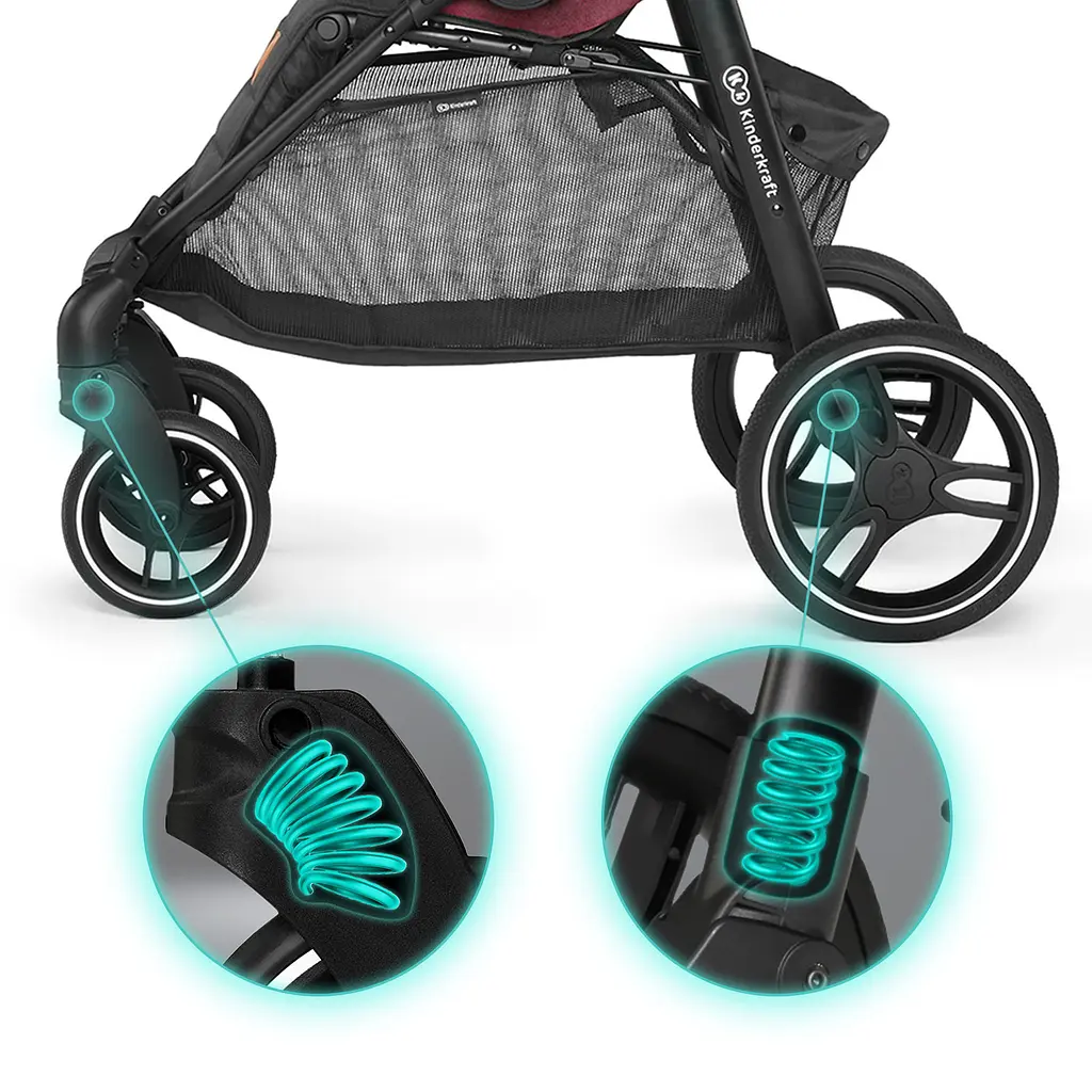 Прогулянкова коляска Kinderkraft Grande LX Gray - фото 6