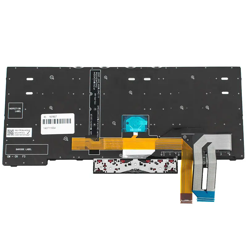 Клавіатура для ноутбука LENOVO (ThinkPad: E480 L380) rus чорний підсвічування клавіш с джойстиком - фото 2